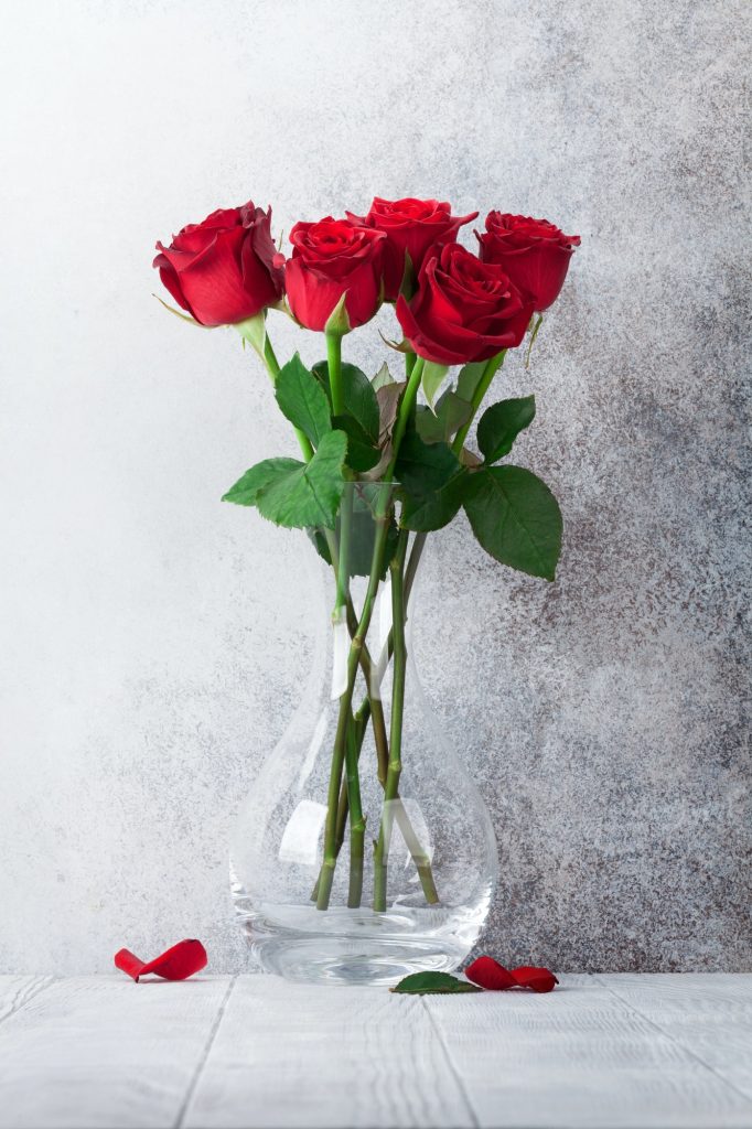 Inicio 4 red rose flowers bouquet 1